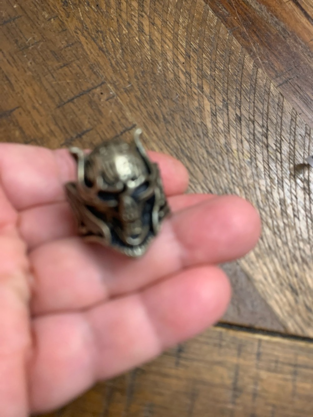 Men's Devil Skull Statement Ring Stamped TK316